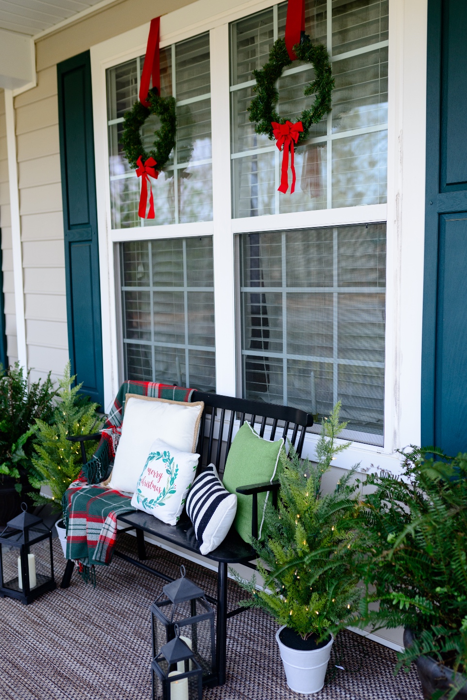 Holiday Home front porch 2023 Holiday Home Tour front porch