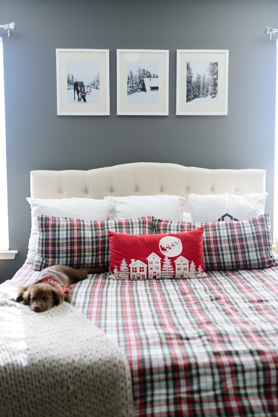 Primary Bedroom festive decor Primary Bedroom festive decor