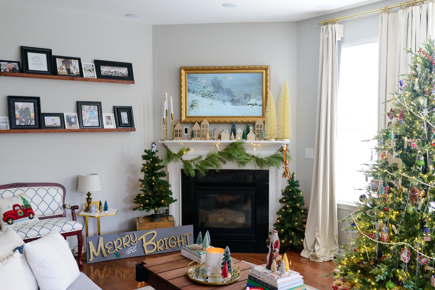 Living Room Holiday decor Living Room Holiday Home Tour
