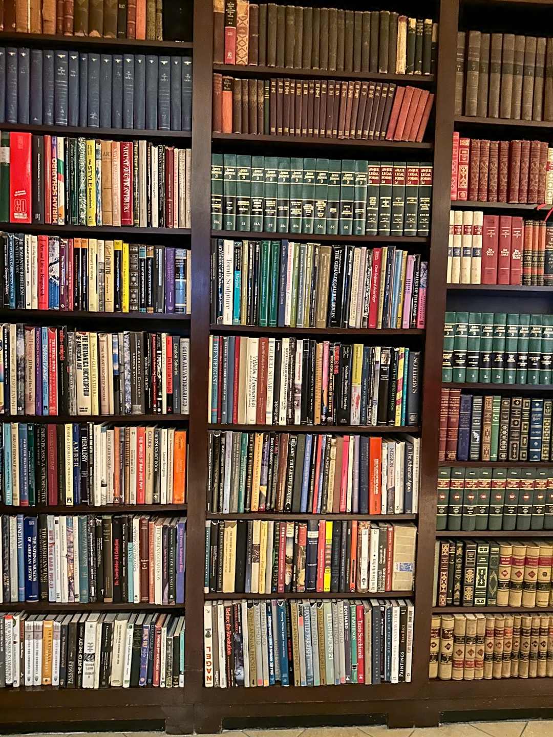 The Library Hotel shelves