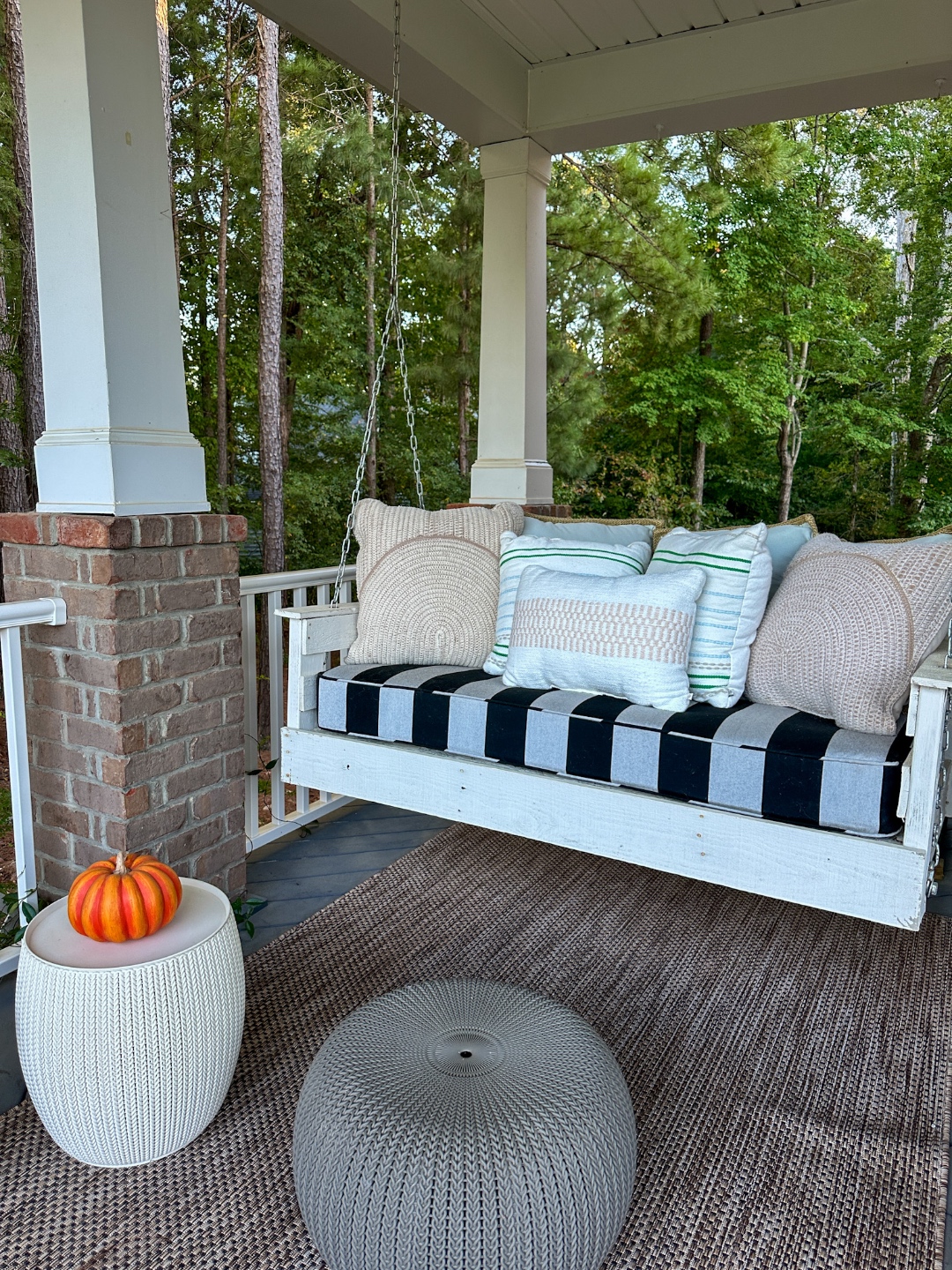 front porch rug and pillows front porch rug and pillows