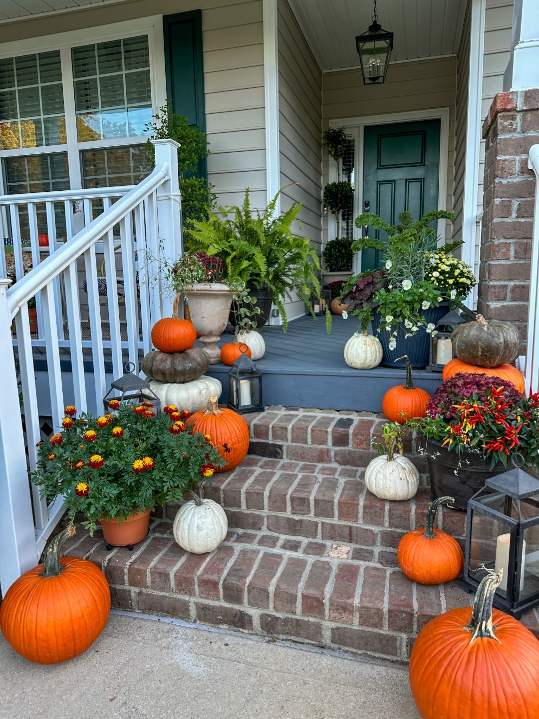 Fall Front Porch pumpkins Fall Front Porch Tips with Fairview Garden Center