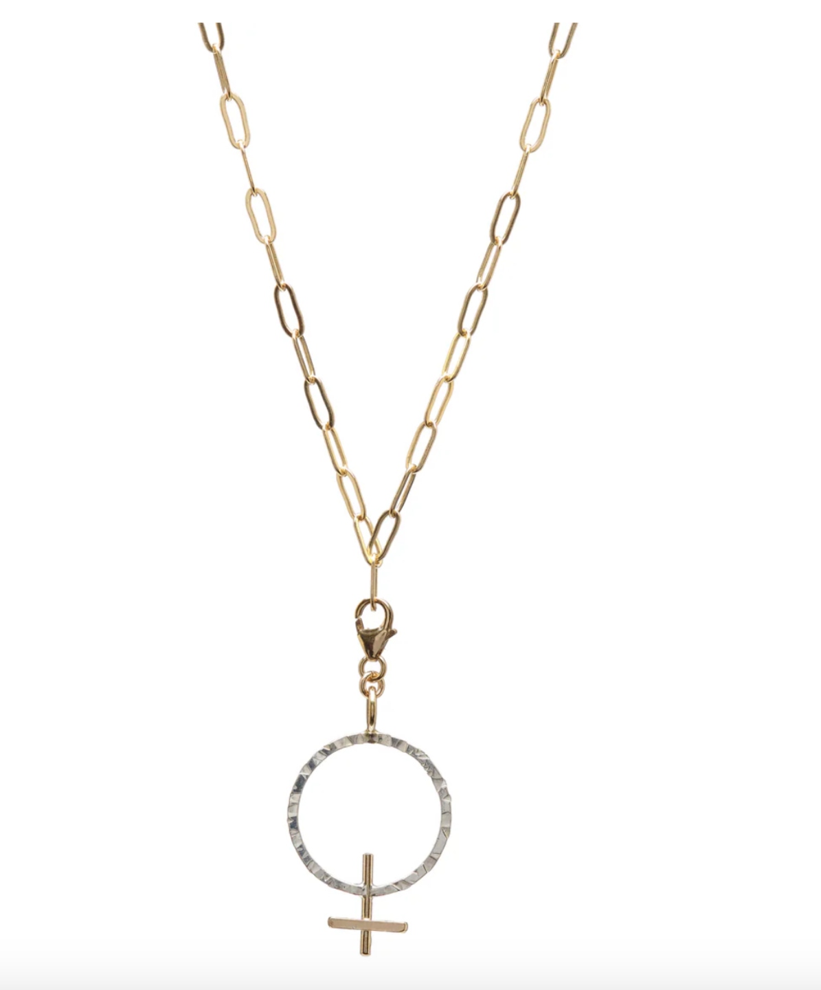 Kenda Kist Venus Charm and Paperclip Necklace