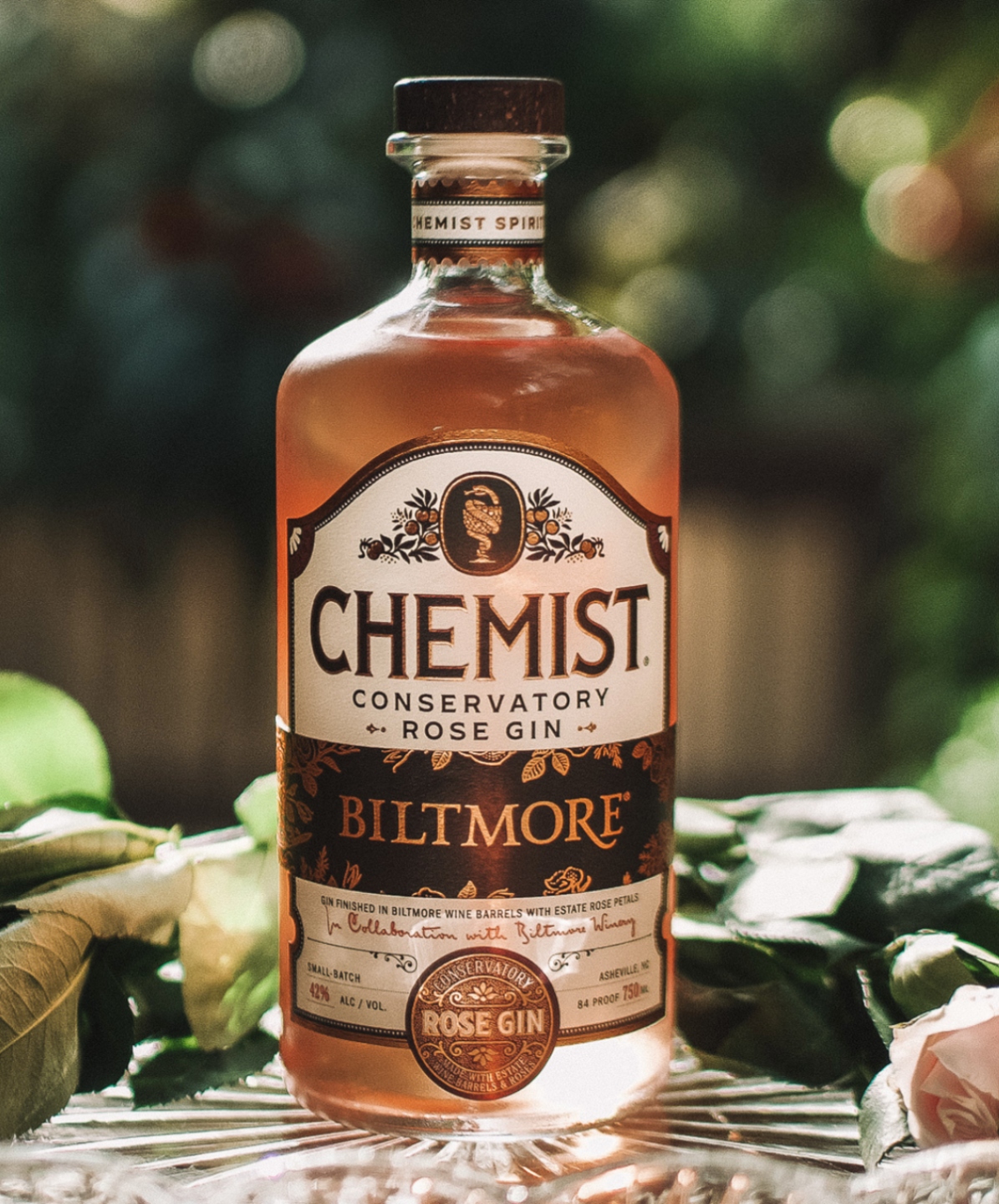 Chemist Spirits Conservatory Rose Gin North Carolina Gifts