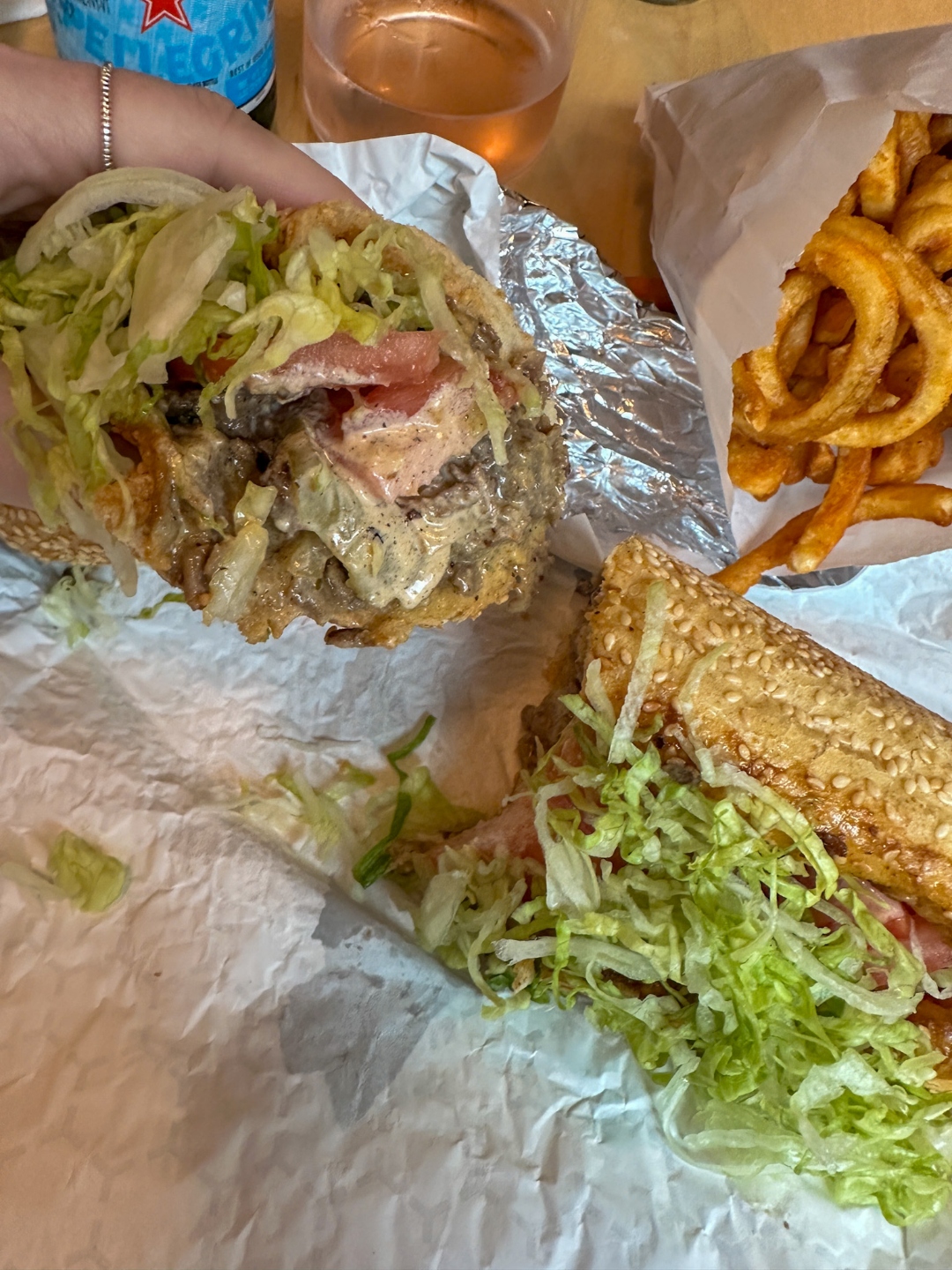 Deluxe McSteak with Curly Fries Deluxe McSteak with Curly Fries