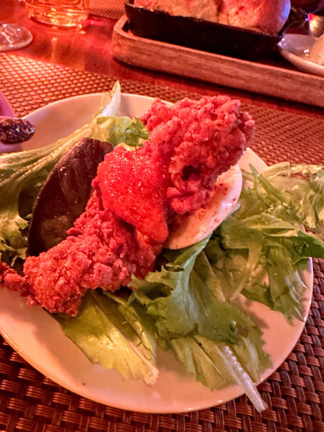 Deviled Egg with Crispy Oyster Deviled Egg with Crispy Oyster