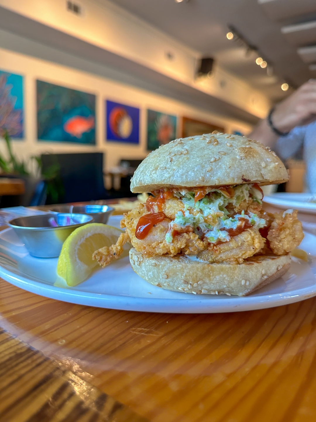 Shrimp Burger Shrimp Burger
