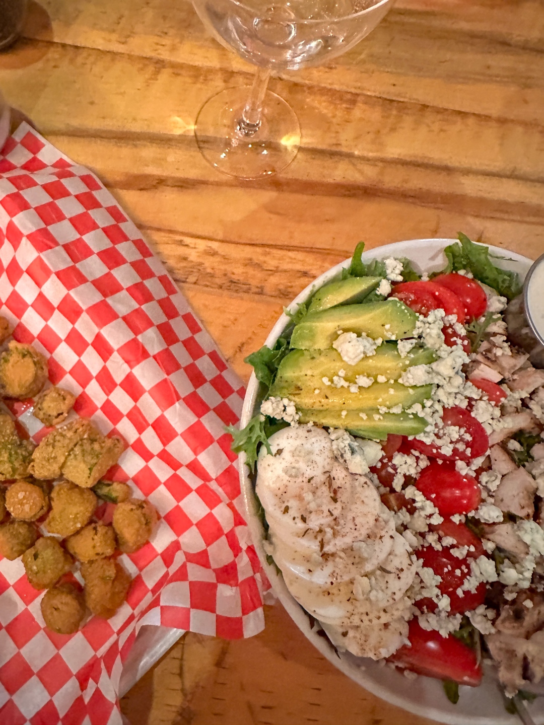 Cobb Salad & Fried Okra Cobb Salad & Fried Okra